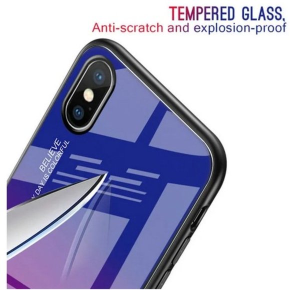 2 pcs. BUNDLE Gradient Gorilla Glass Phone Case - Picture 2 of 4